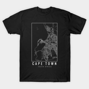 Cape Town South Africa Minimalist Map T-Shirt